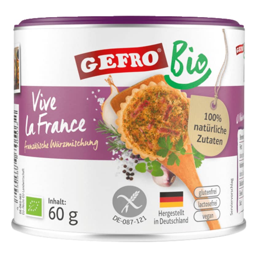 Gefro Bio Vive la France Französische Würzmischung 60g